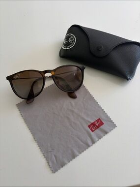Ray-Ban Tortoise Frame Sunglasses with Brown Lenses
